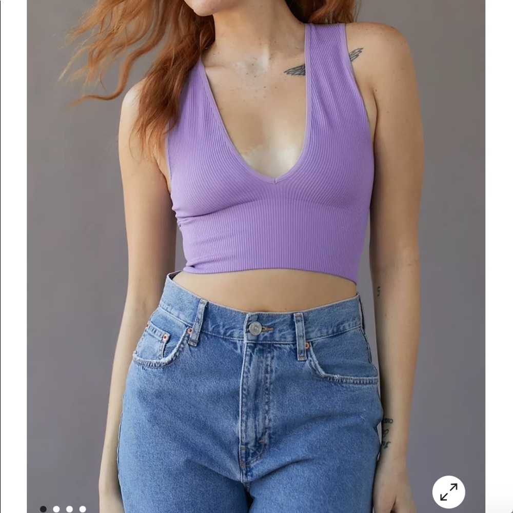 Urban Outfitters Out From Under Hailey Seamless Plunging Bra Top